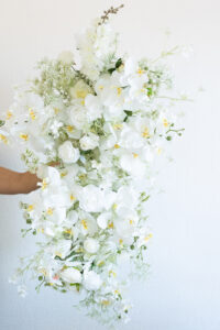 Silk flowers in Cancun baby's breath orchid