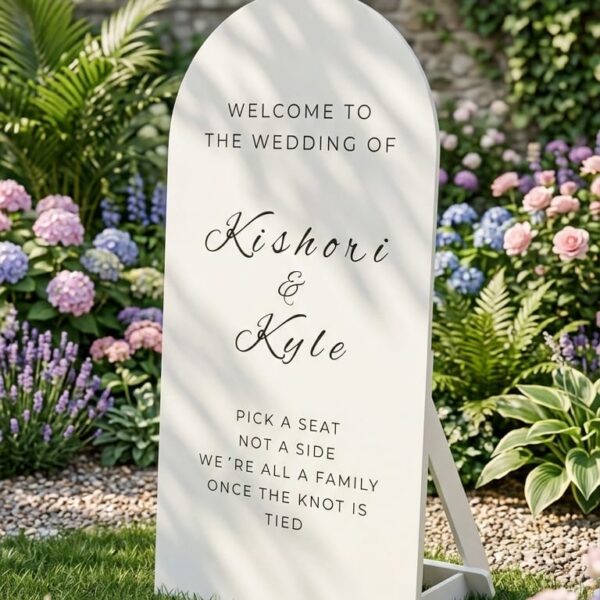 Arched Wooden Sign