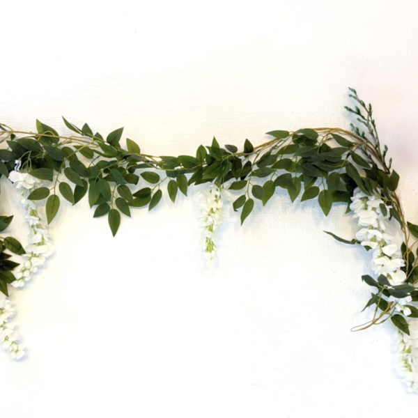 White Wisteria  Garland
