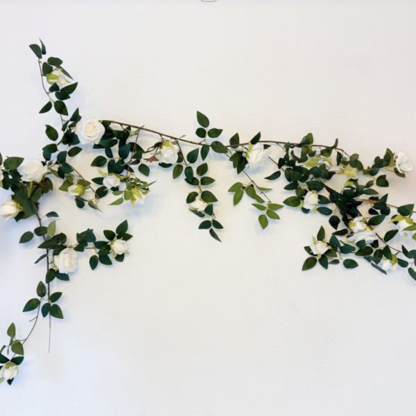 Rose Garland With White Roses