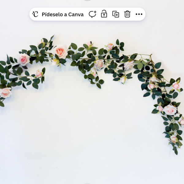 Rose Garland With Pink Roses