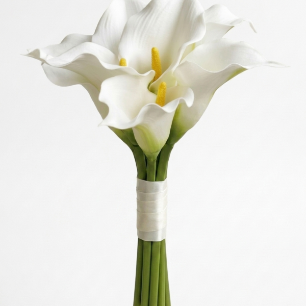 White Calla Lillies Bride  Bouquet